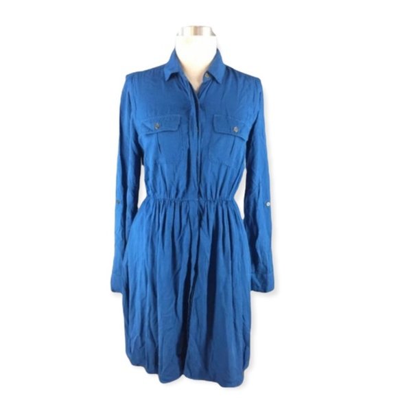 Anthro Maeve | Dakota Button Down Shirt Dress Size XS - Picture 2 of 11